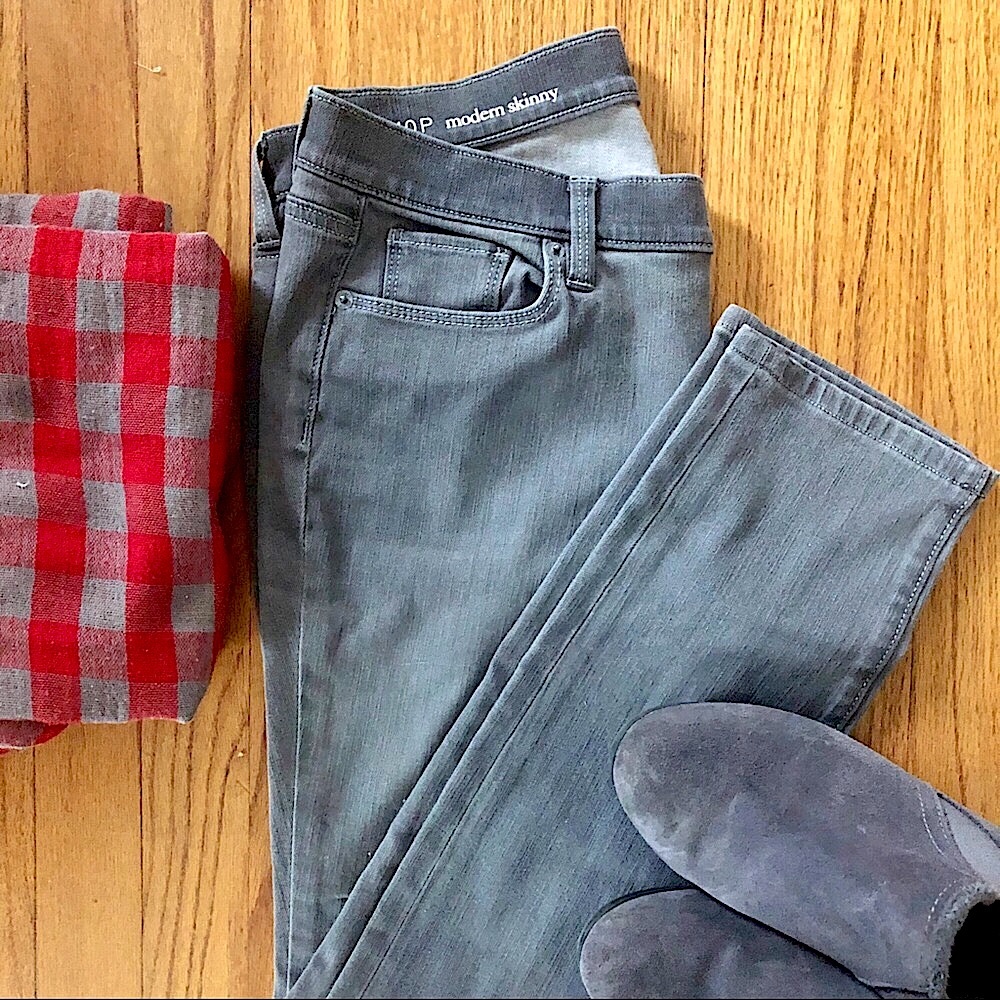 Ann Taylor Loft Modern Skinny Grey Jeans 30/10P